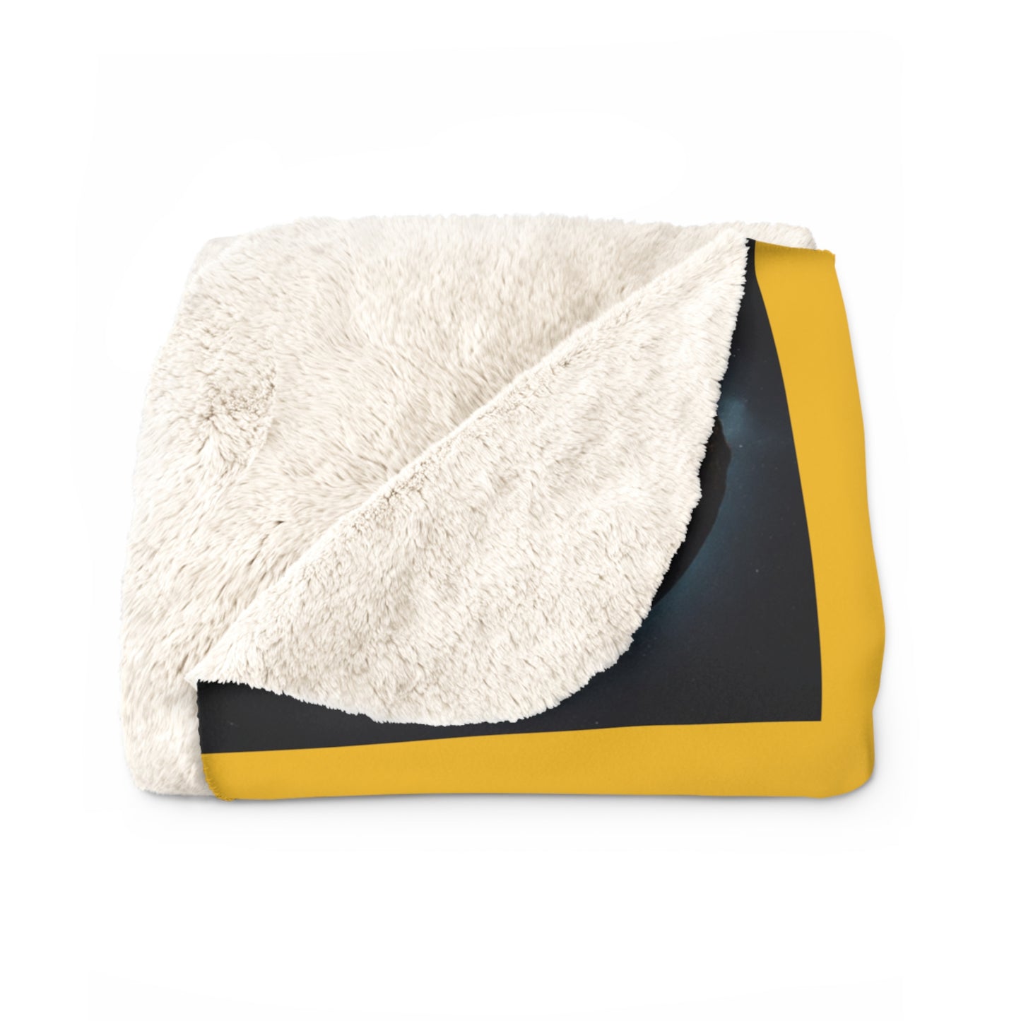 Matiby MEK Yellow Sherpa Fleece Blanket