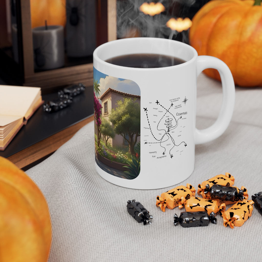 Cozy Architecture & Dreamy Landscapes #45 White Ceramic Mug – Homes Home Sweet Home Cup (11oz/15oz)