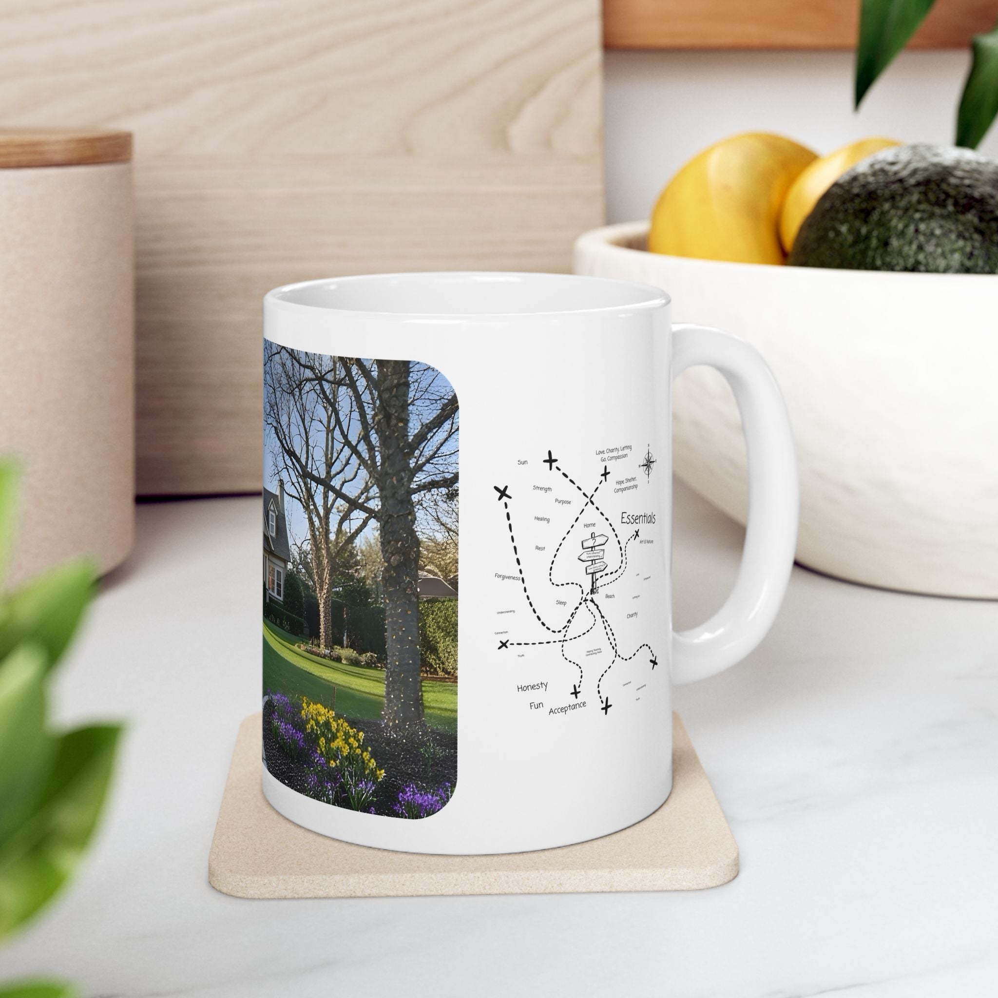 Cozy Architecture & Dreamy Landscapes #3 White Ceramic Mug – Homes Home Sweet Home Cup (11oz/15oz)