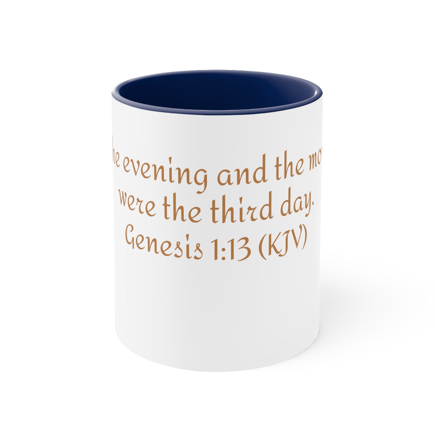 Bible Speaks Gen 1:13 Accent Mug, 11oz