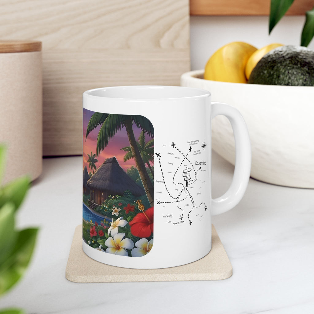Cozy Architecture & Dreamy Landscapes #30 White Ceramic Mug – Homes Home Sweet Home Cup (11oz/15oz)