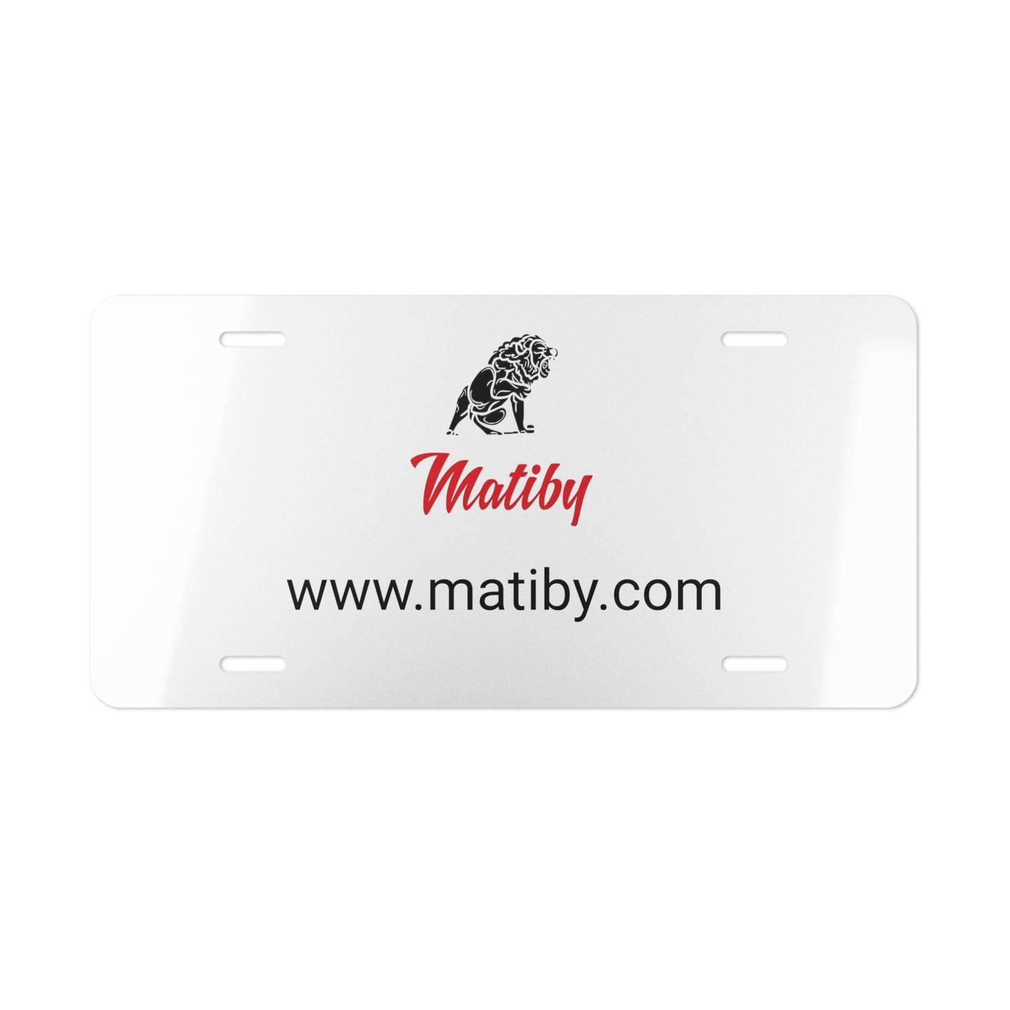 Matiby Vanity Plate