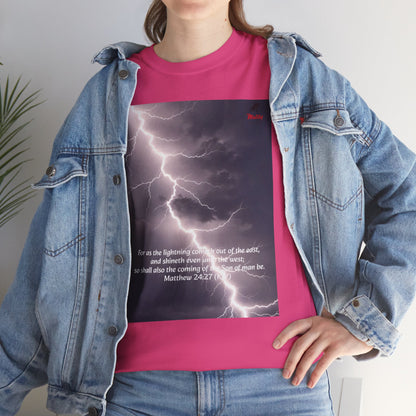 Lightning Style East West Unisex Heavy Cotton Tee