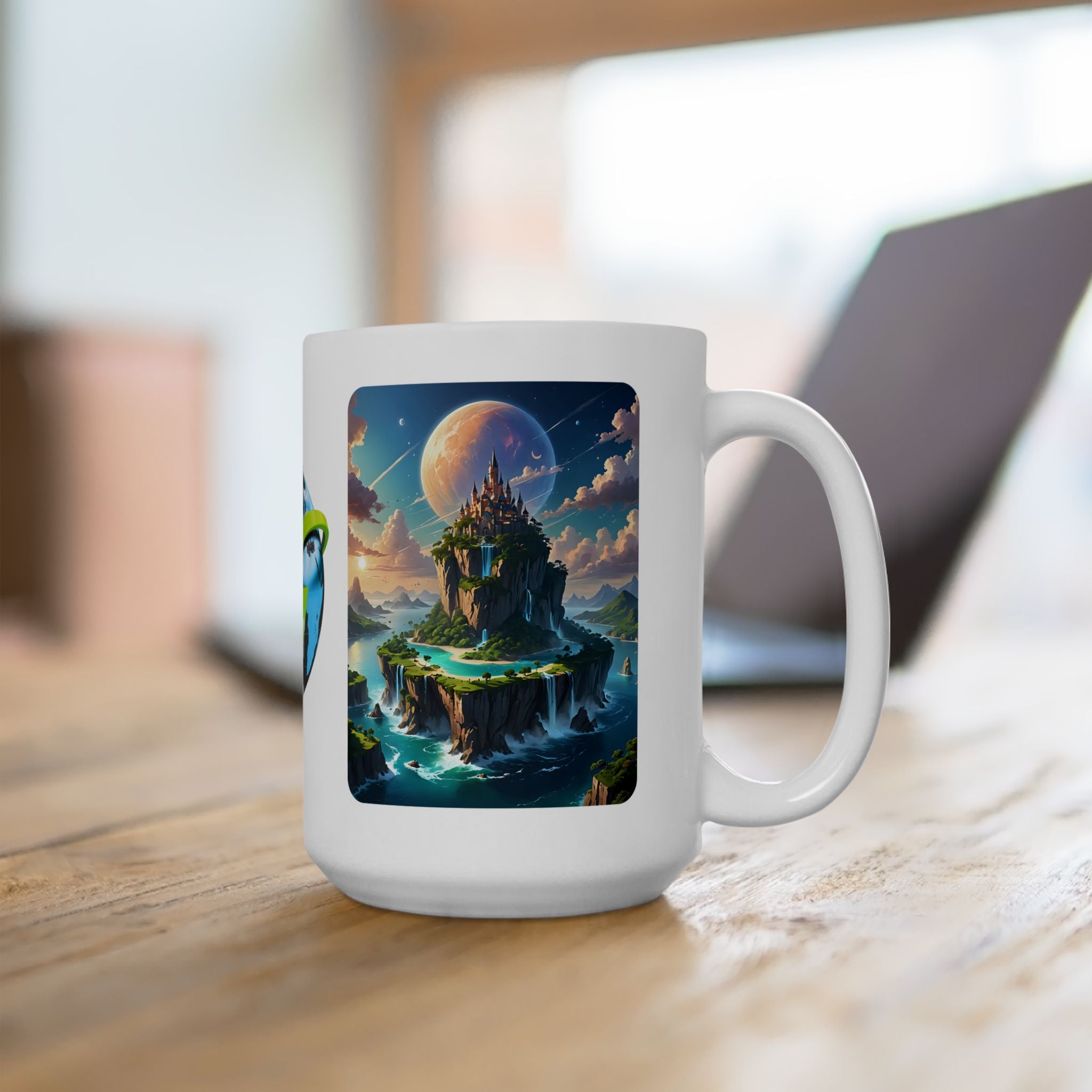 Contrast & Perspective #2 White Ceramic Mug — Time & Chance Daily Cup (11oz, 15oz)
