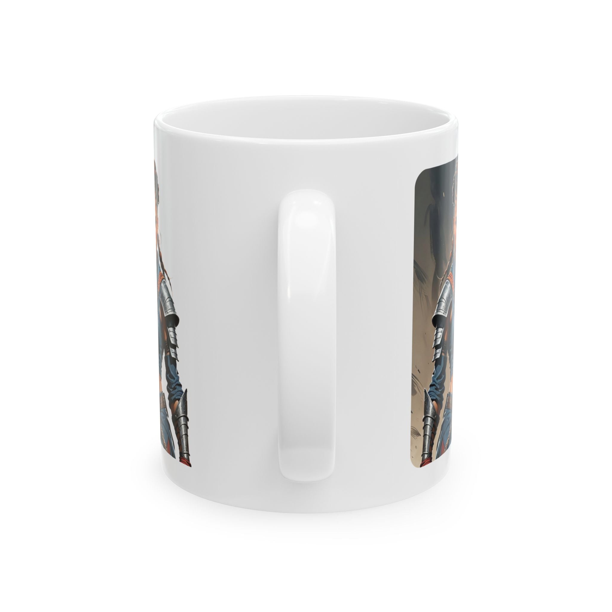 Gentle Woman of Valor #32 White Ceramic Mug - Fearfully & Wonderfully Made Tribute Cup (11oz/15oz)