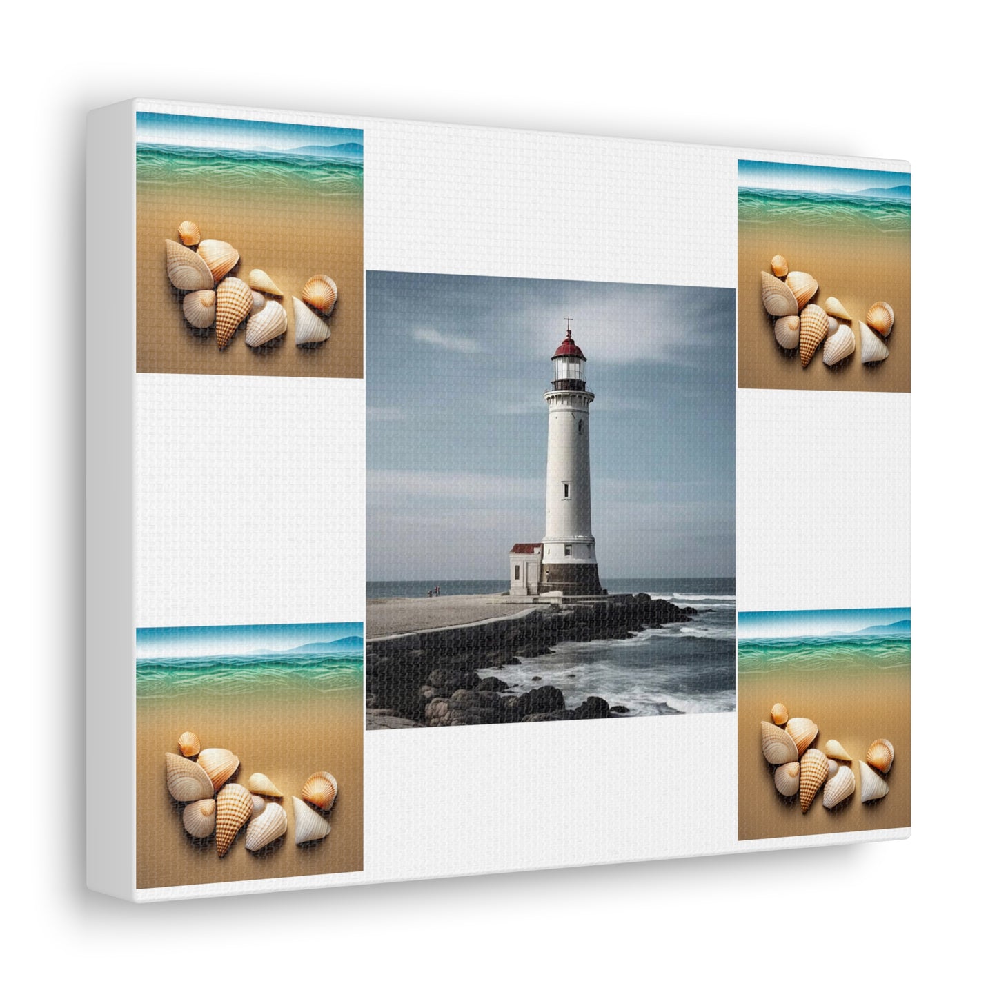 Lighthouse White Canvas Gallery Wraps