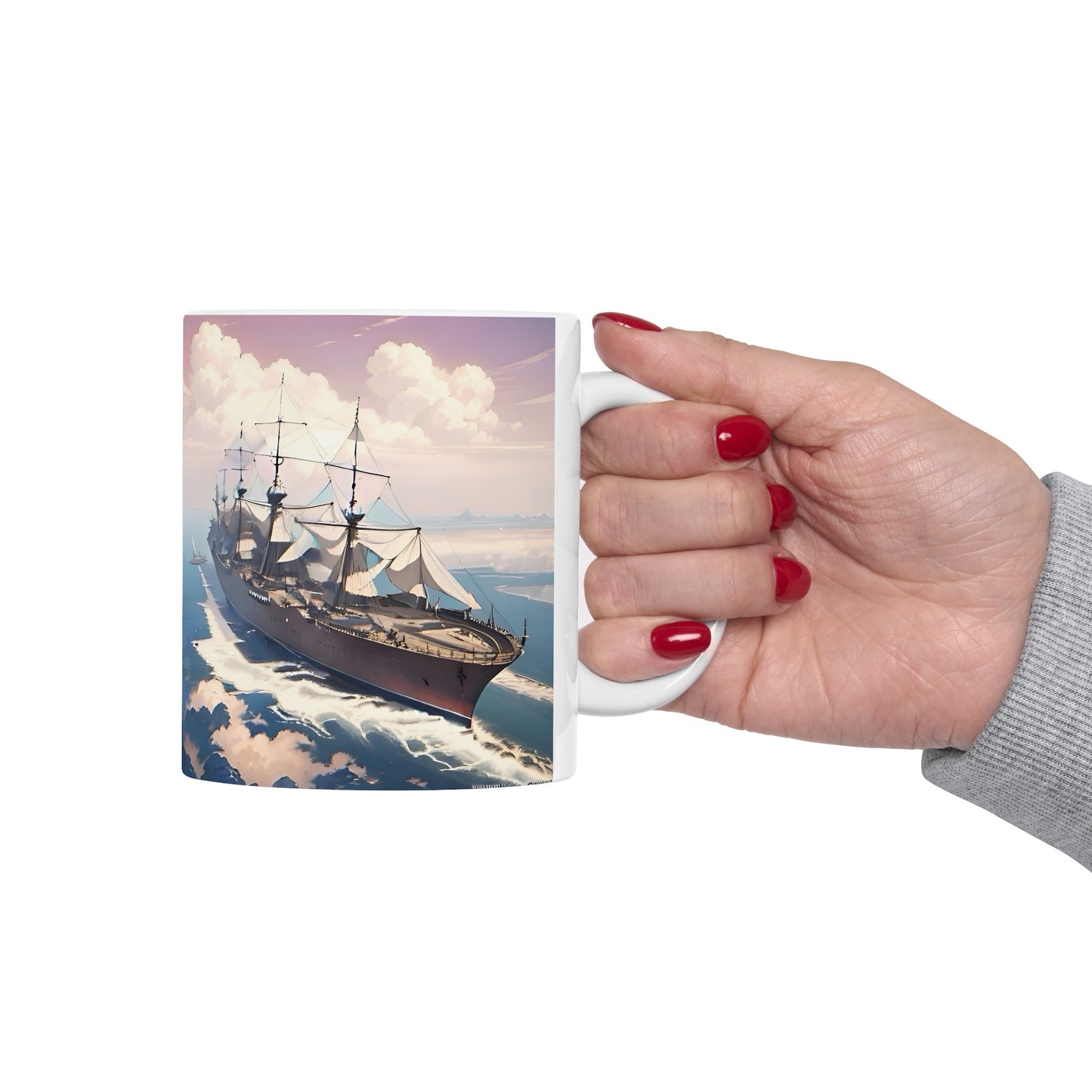 Nautical Ship Ceramic Mug, 11oz