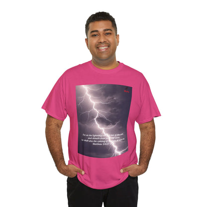 Lightning Style East West Unisex Heavy Cotton Tee