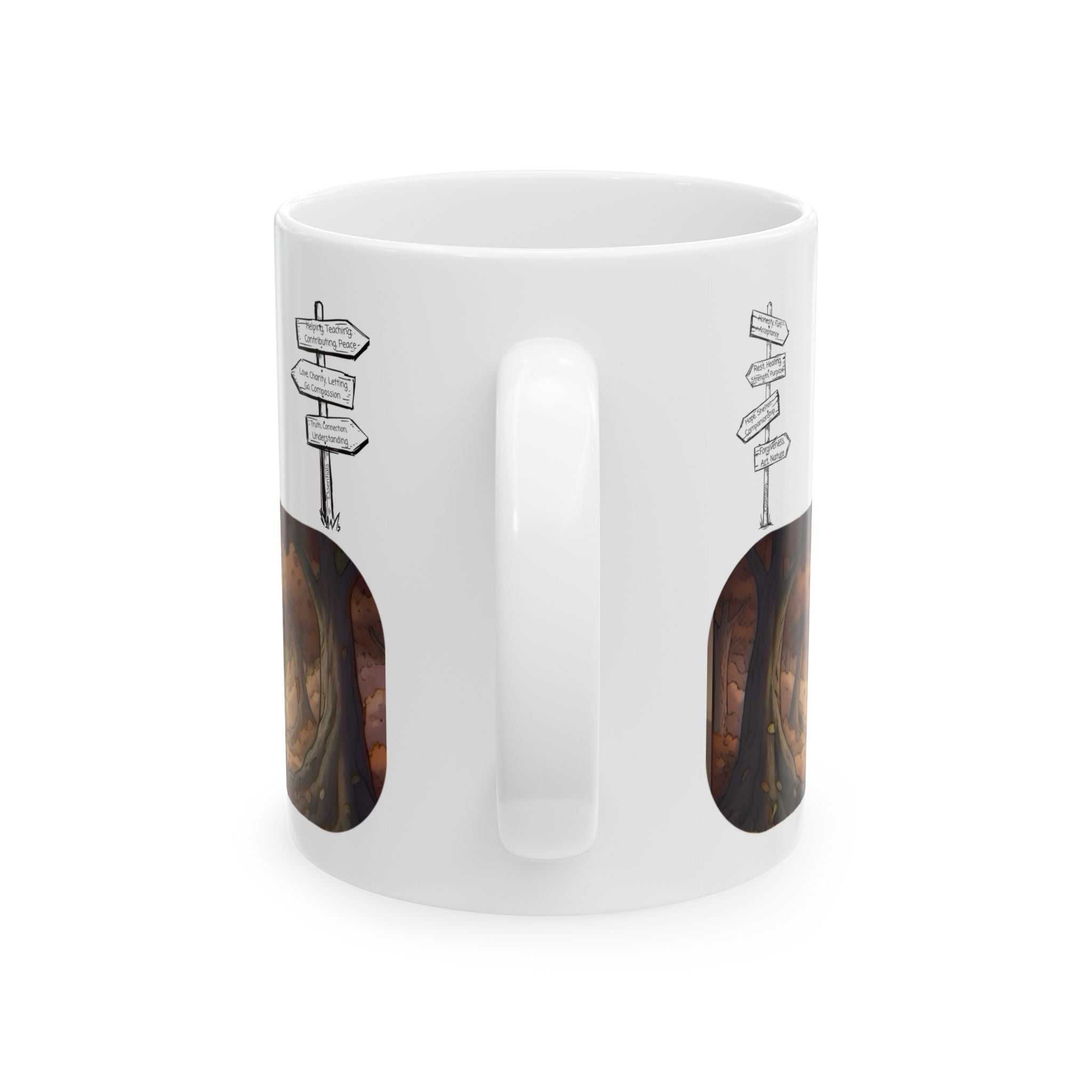 Adventure 4x4 Trucks #4, The Roving Barber White Ceramic Mug — Find Your Path To The Essentials Cup (11oz & 15oz)