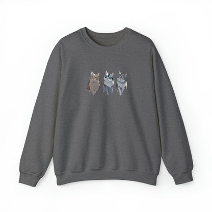 Matiby Cats Unisex Heavy Blend™ Crewneck Sweatshirt