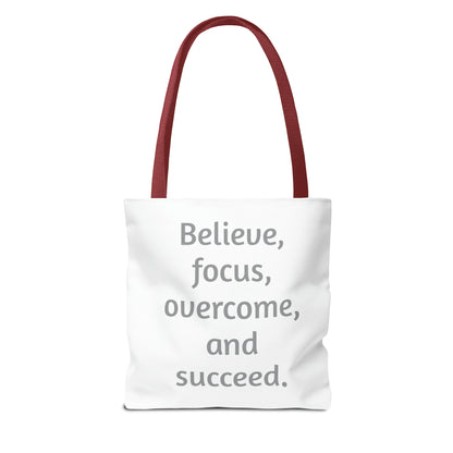 Bible Speaks Tote Bag (AOP)