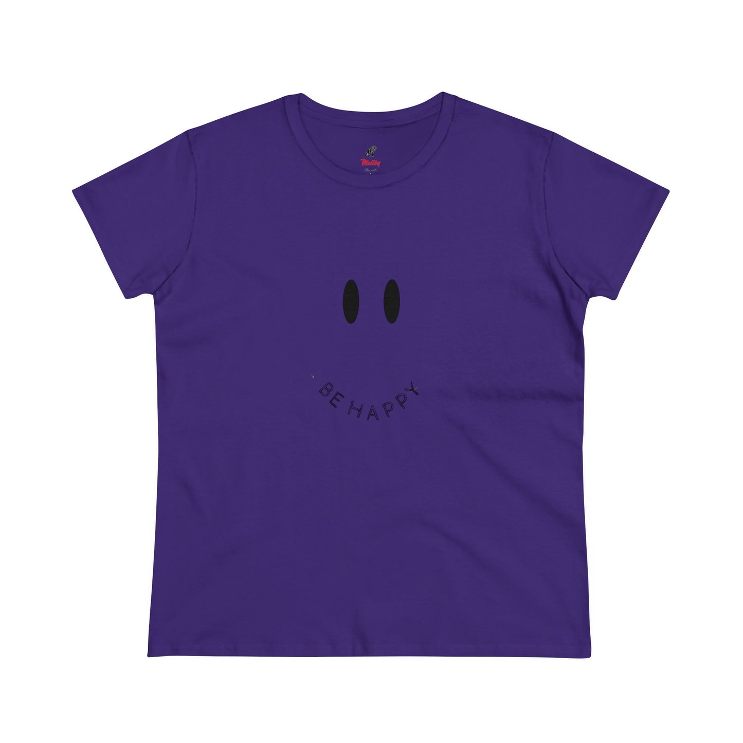 Women's Be Happy Midweight Cotton Tee