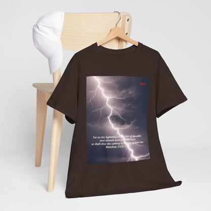 Lightning Style East West Unisex Heavy Cotton Tee