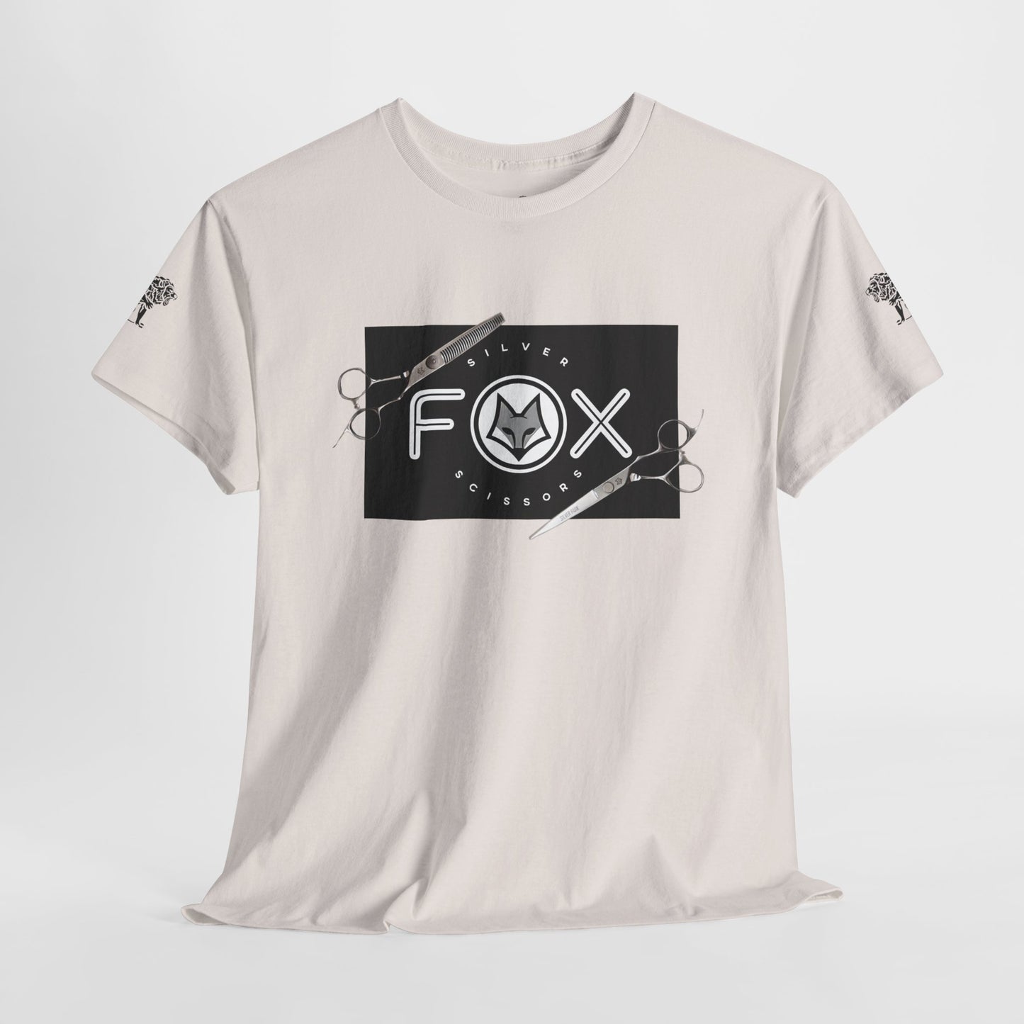 Silver Fox Scissors Unisex Heavy Cotton Tee