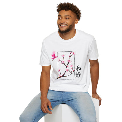 Japanese Cherry Blossom Unisex Softstyle T-Shirt