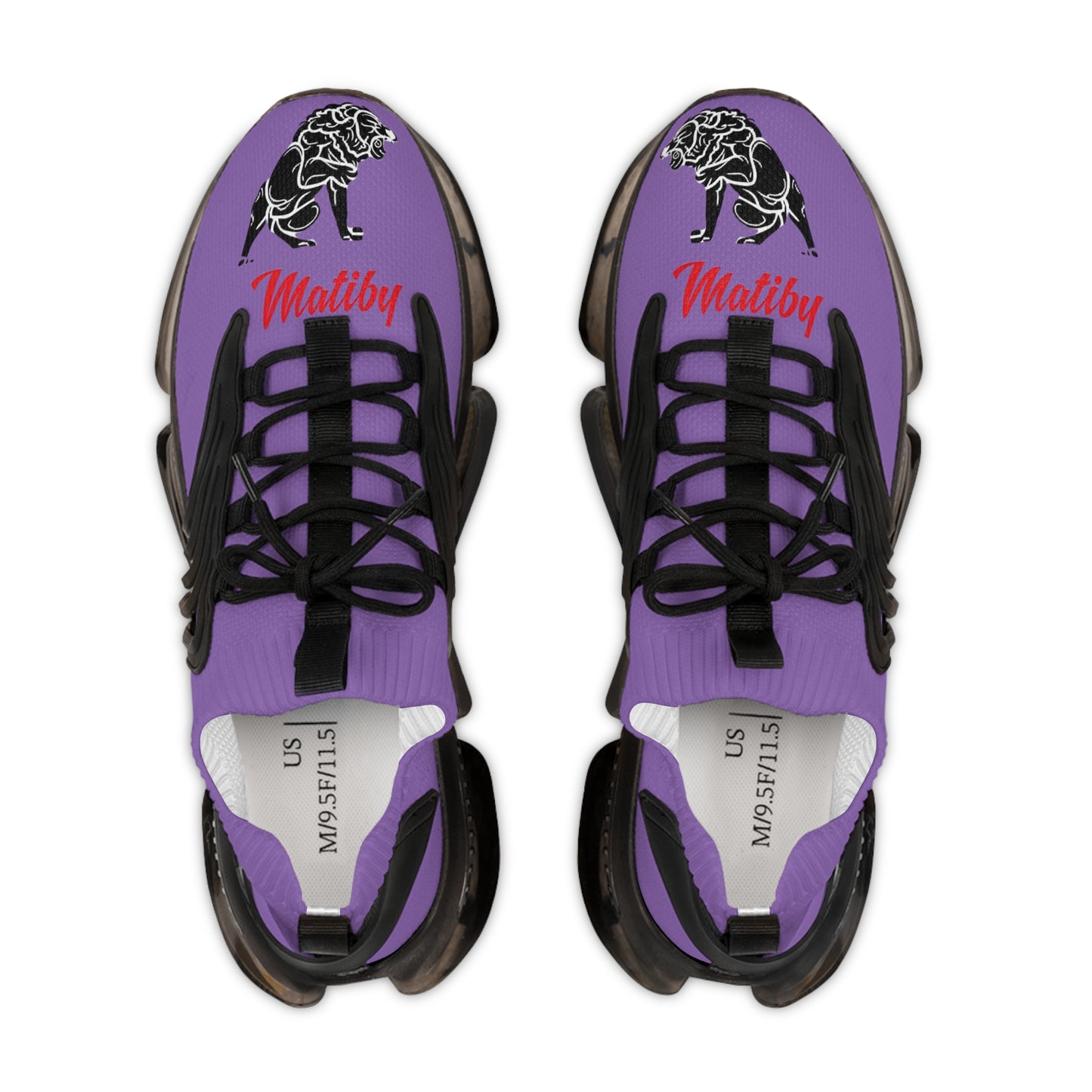 Men's Light Purple Mesh Sneakers