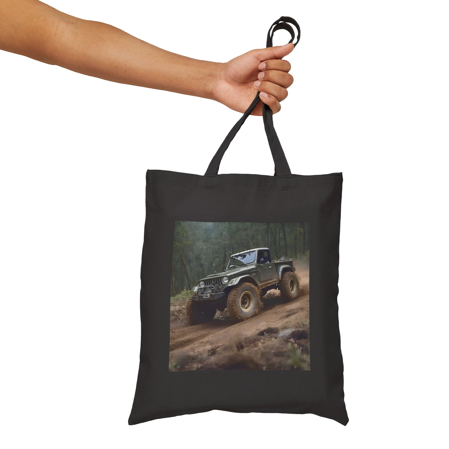 Off-Roading Cotton Canvas Tote Bag