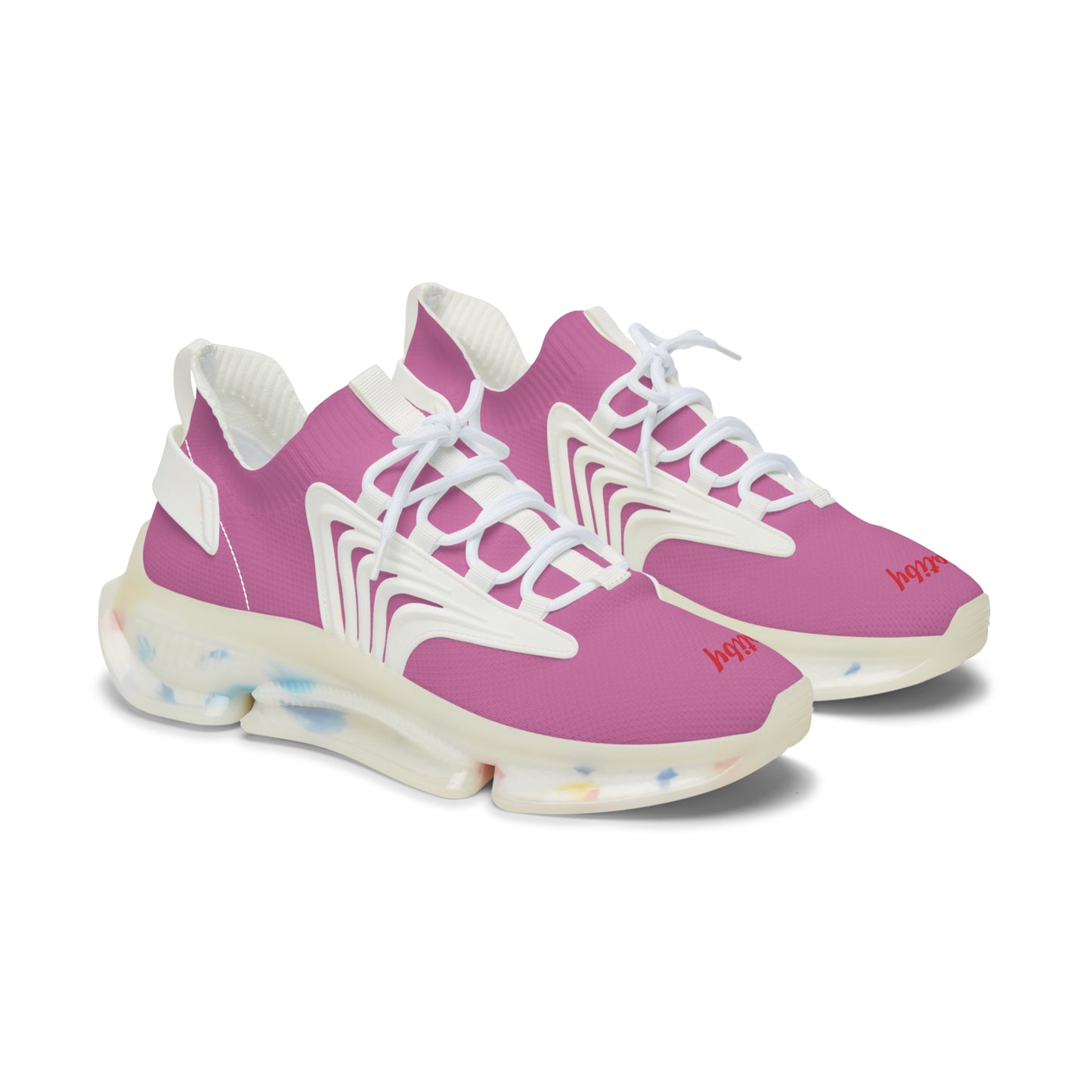 Women's Pink Mesh Sneakers