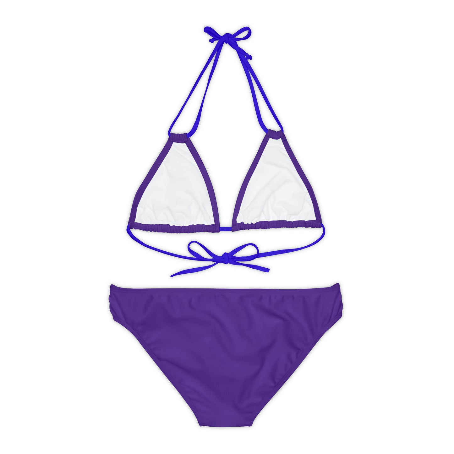 Purple Strappy Bikini Set (AOP)