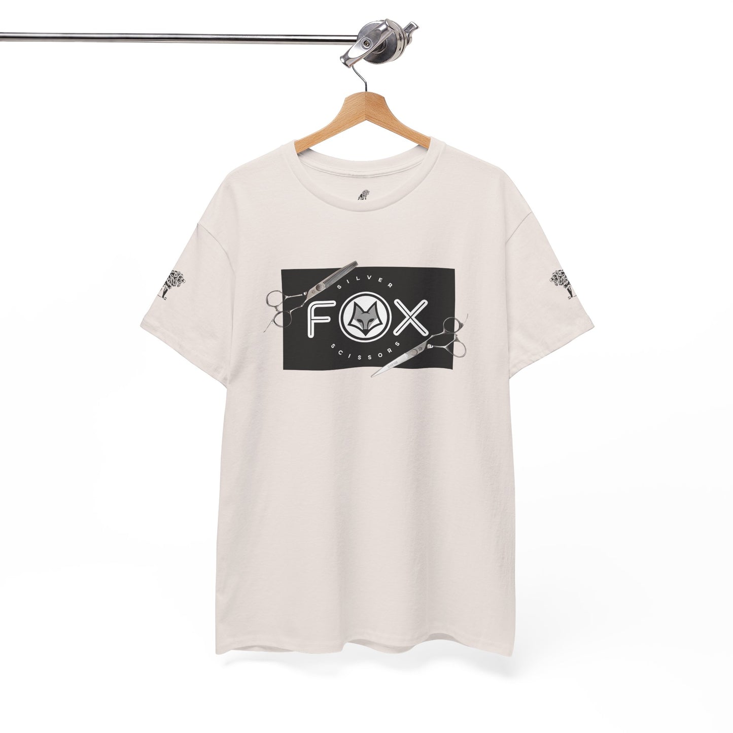 Silver Fox Scissors Unisex Heavy Cotton Tee