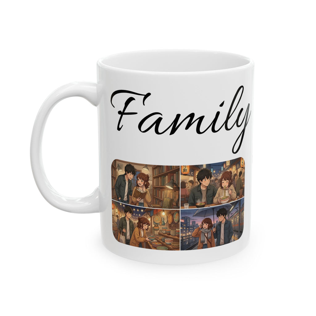 Family & Friends #11 Forever White Ceramic Mug — Cozy Feast Cup (11oz/15oz)