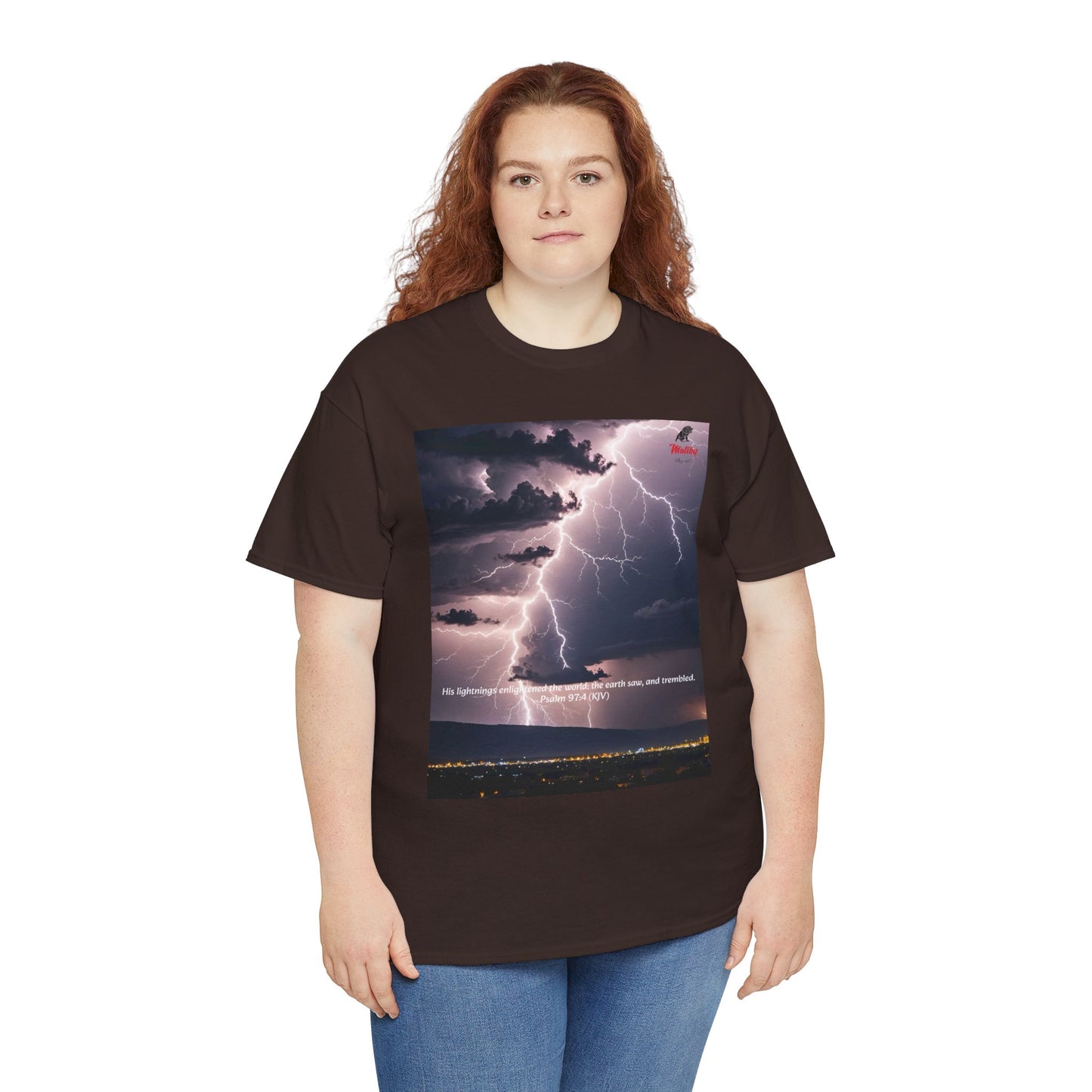 Lightning Style Earth Trembled Unisex Heavy Cotton Tee