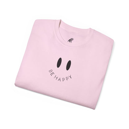 "Be Happy" Smiley Face Unisex Ultra Cotton Tee