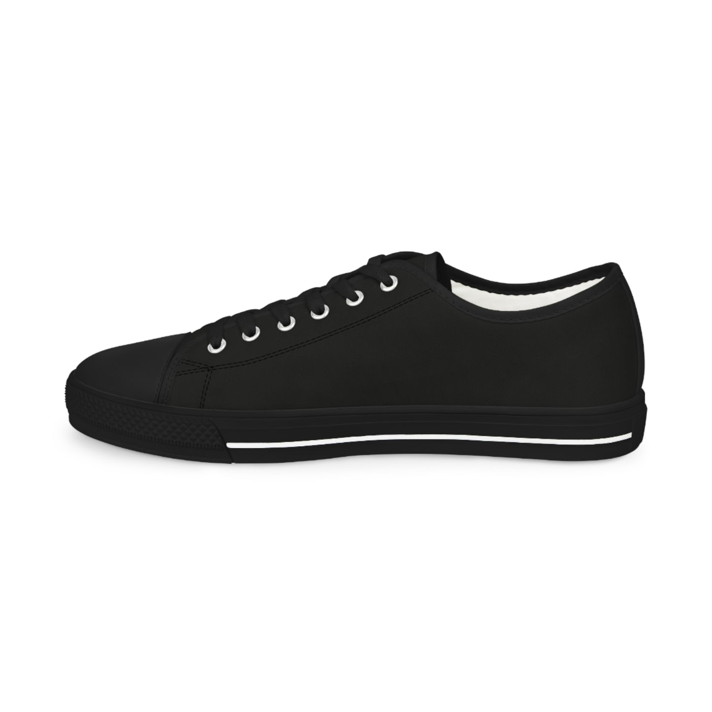 Men's "Midnight" Black Low Top Sneakers