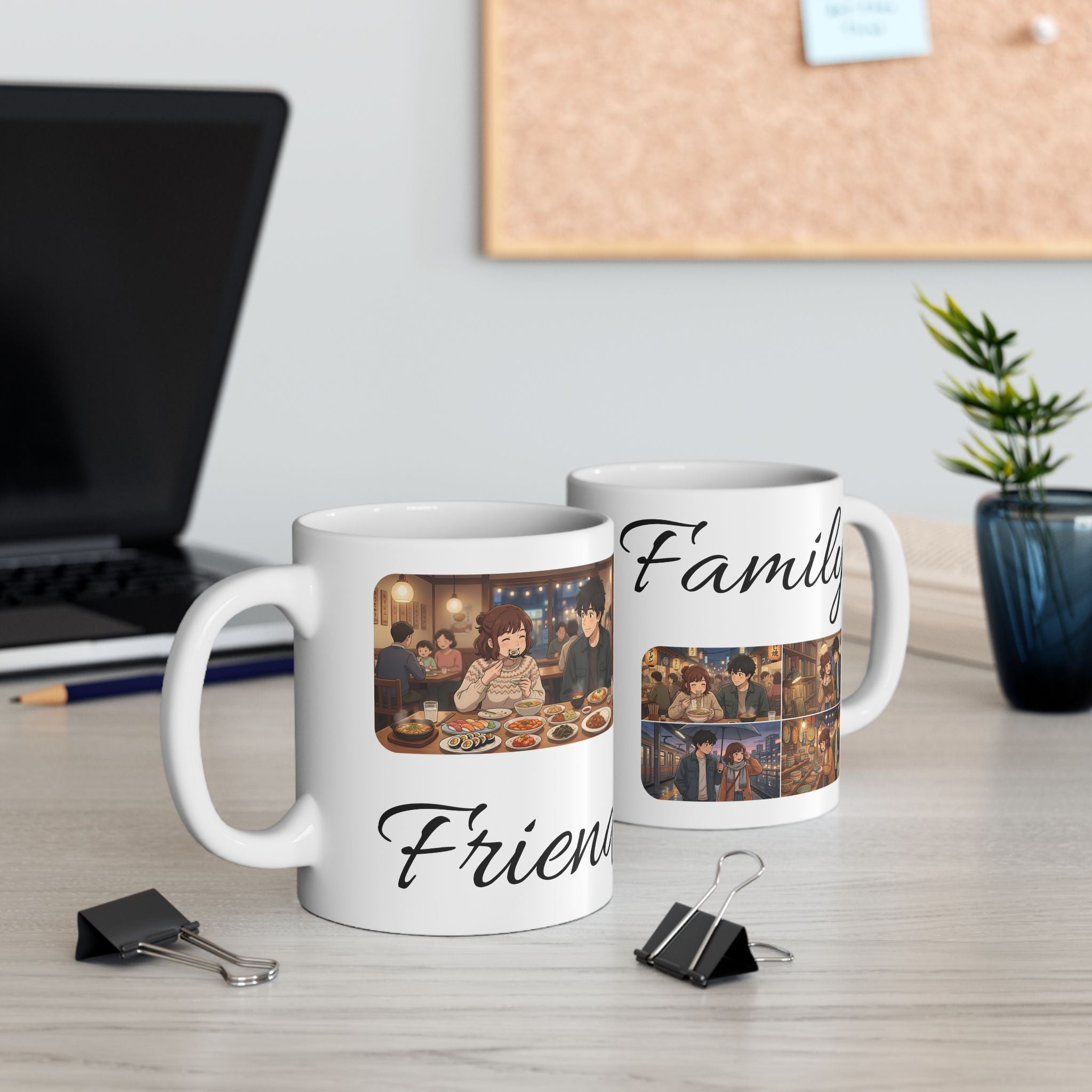Family & Friends #10 Forever White Ceramic Mug — Cozy Feast Cup (11oz/15oz)