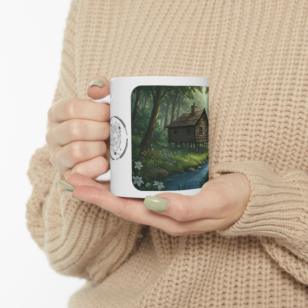 Cozy Architecture & Dreamy Landscapes #40 White Ceramic Mug – Homes Home Sweet Home Cup (11oz/15oz)