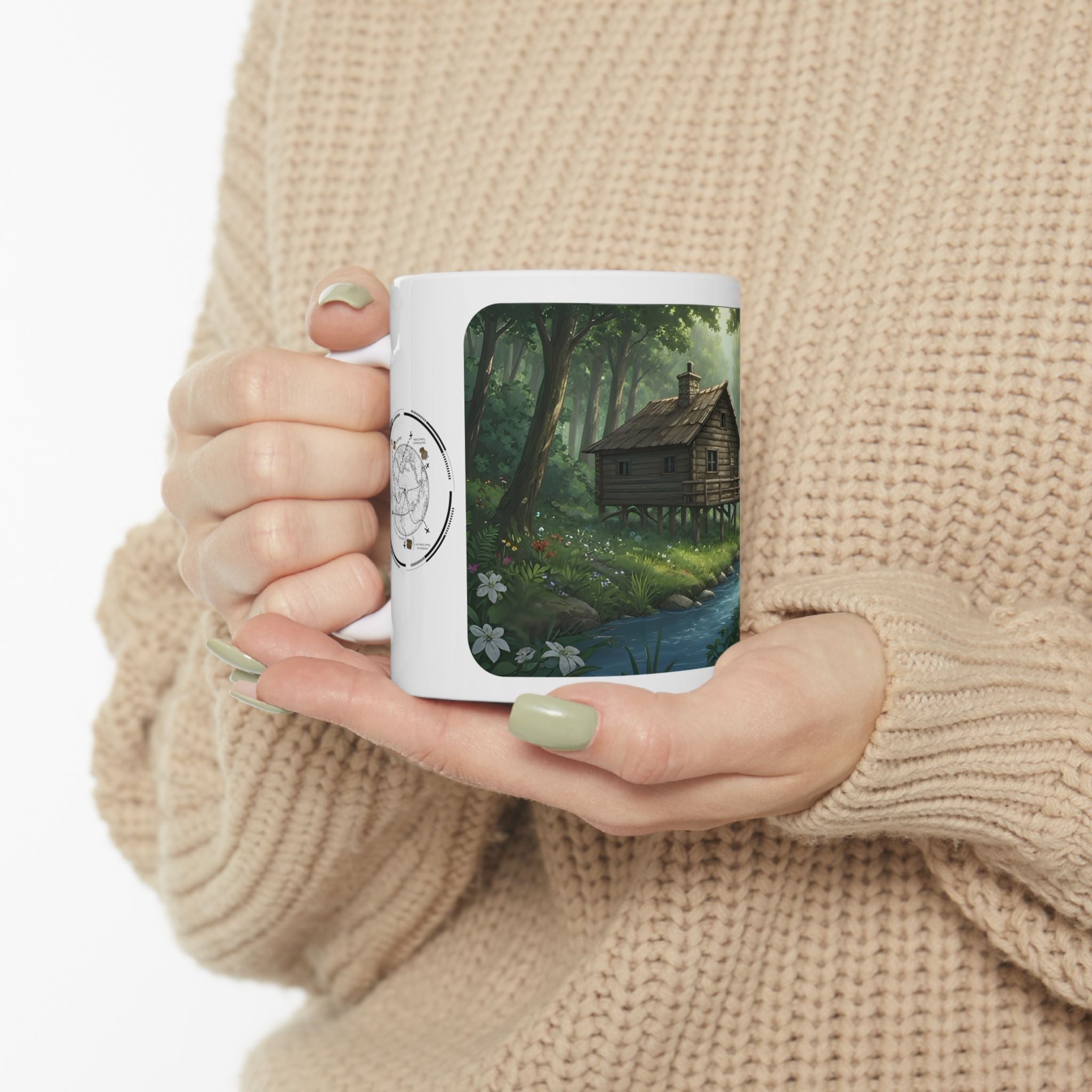 Cozy Architecture & Dreamy Landscapes #40 White Ceramic Mug – Homes Home Sweet Home Cup (11oz/15oz)