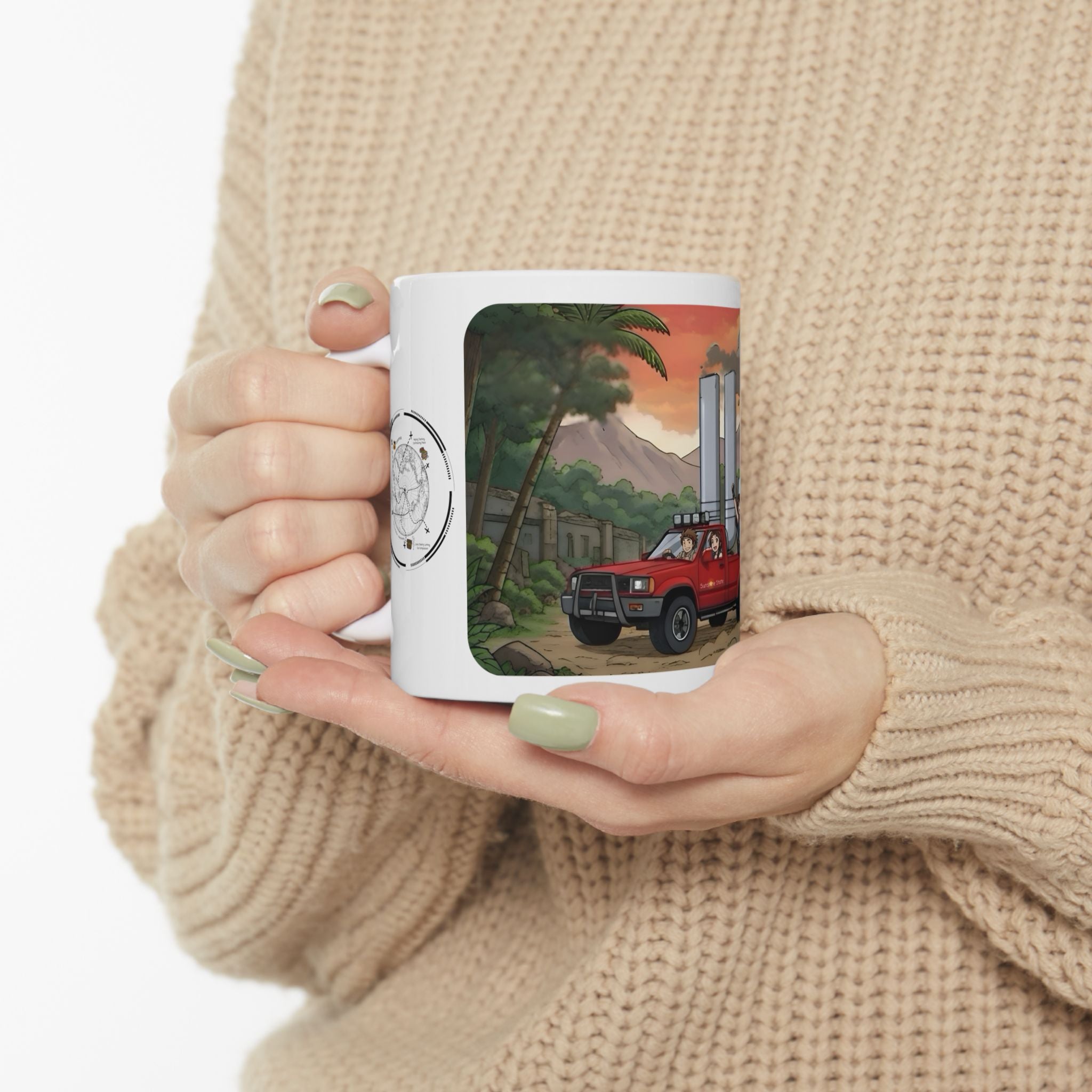 Sunshine State Pickup Trucks #16, Hauling Explorers White Ceramic Mug – Celebrating Companionship, Creativity & Life’s Little Wonders Cup (11oz/15oz)
