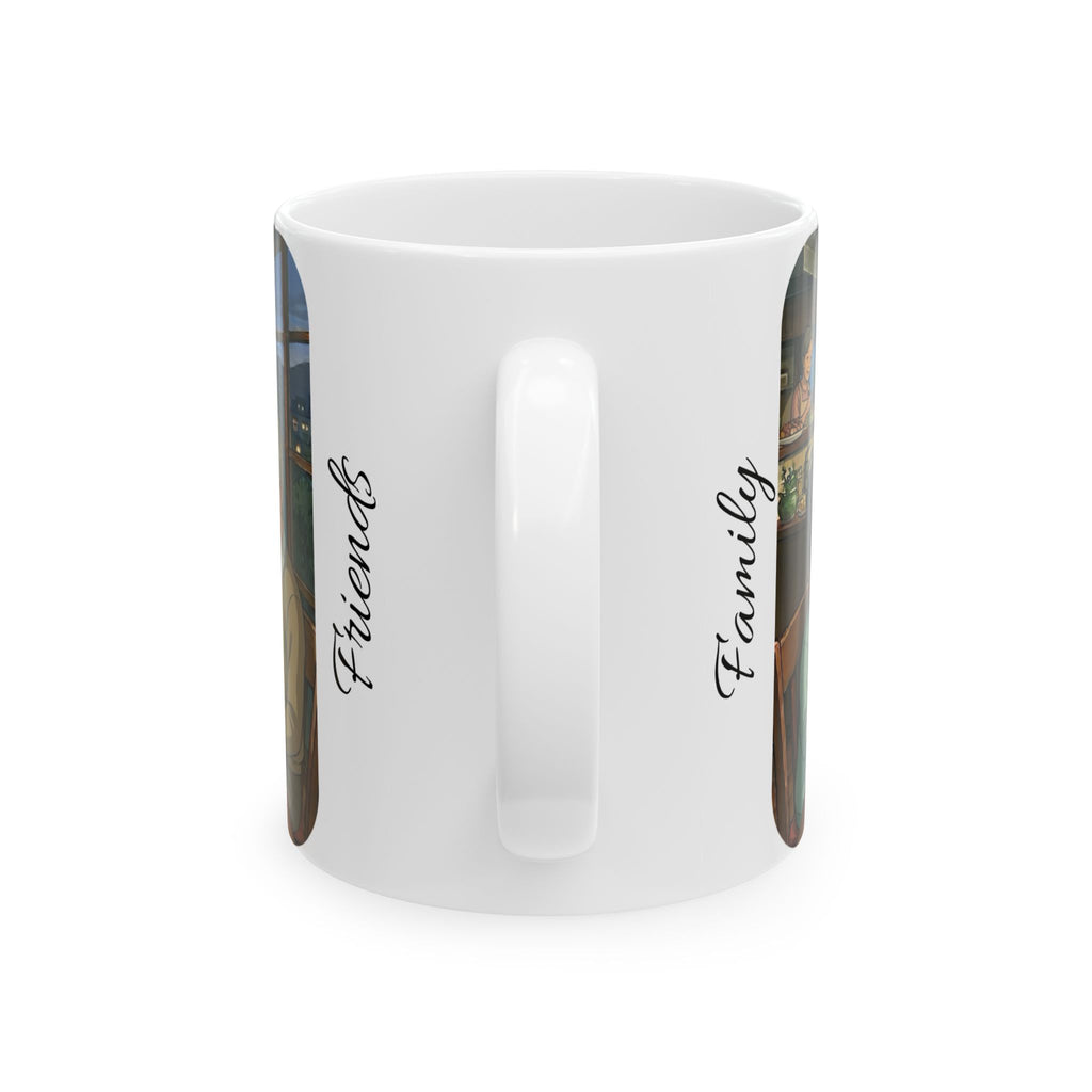 Family & Friends #3 Forever White Ceramic Mug — Cozy Feast Cup (11oz/15oz)