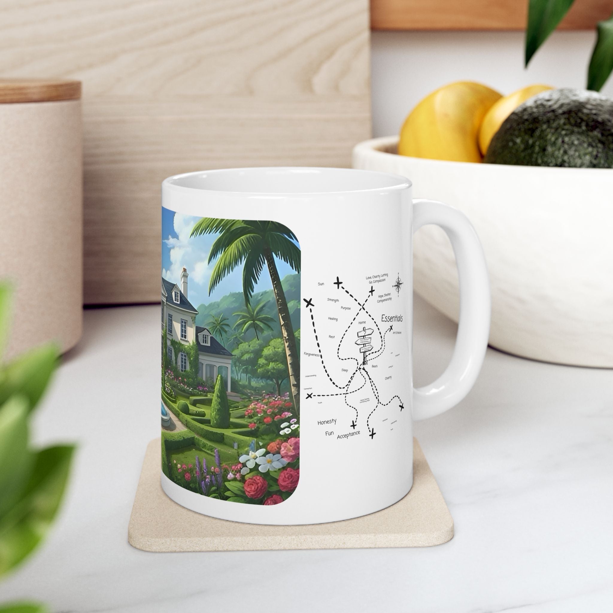 Cozy Architecture & Dreamy Landscapes #43 White Ceramic Mug – Homes Home Sweet Home Cup (11oz/15oz)