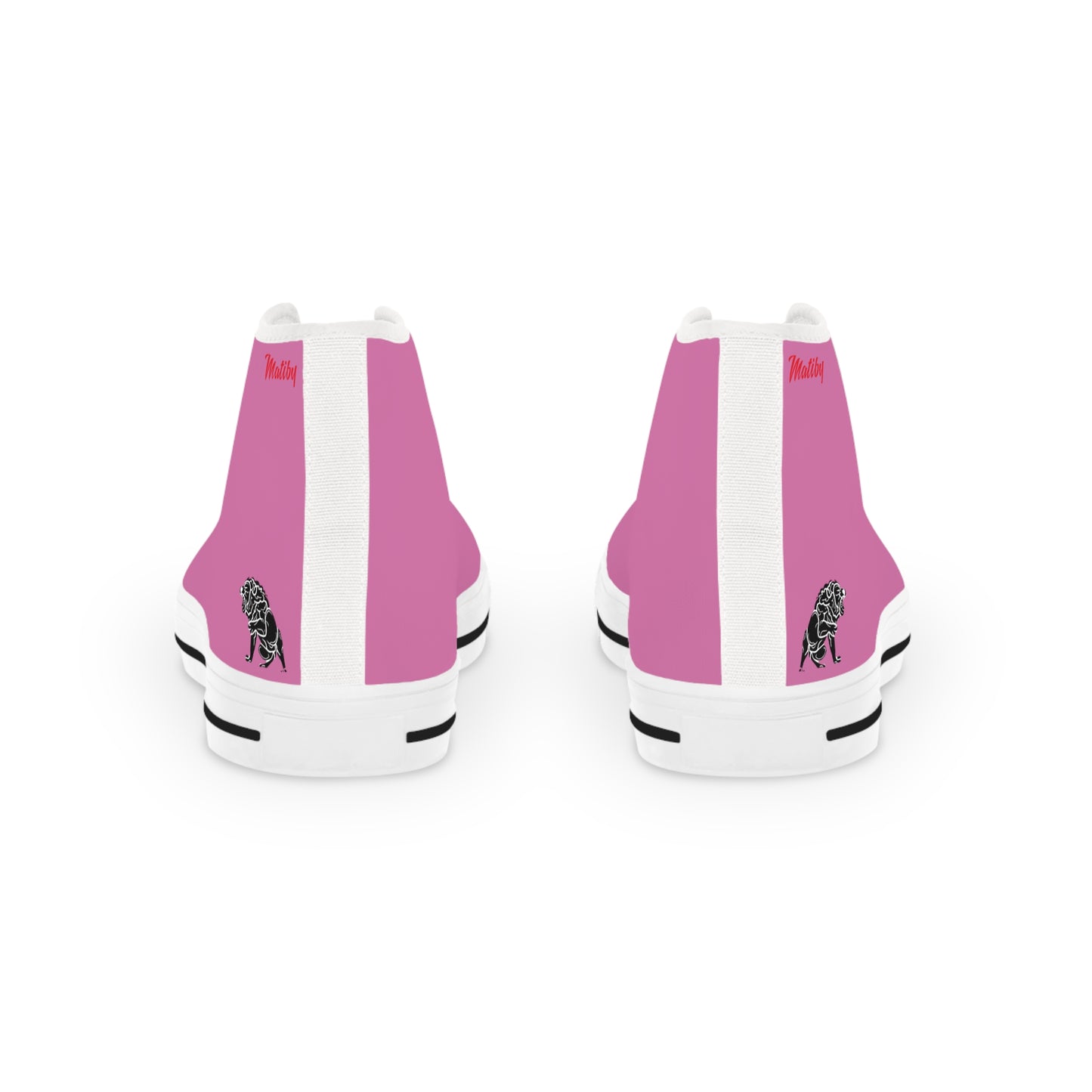 Men's Pink High Top Sneakers