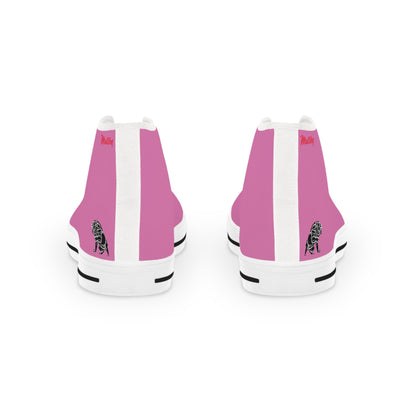 Men's Pink High Top Sneakers