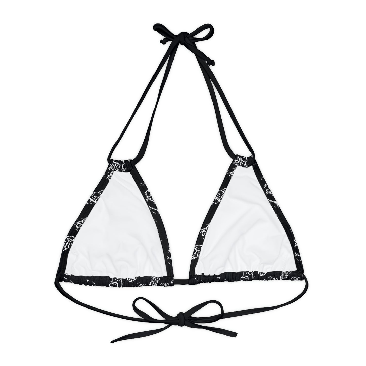 Matiby Lion Strappy Triangle Bikini Top (AOP)