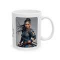 Gentle Woman of Valor #5 White Ceramic Mug - Fearfully & Wonderfully Made Tribute Cup (11oz/15oz)