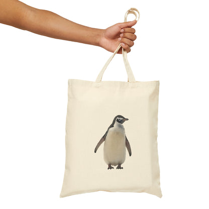 Penguin Cotton Canvas Tote Bag