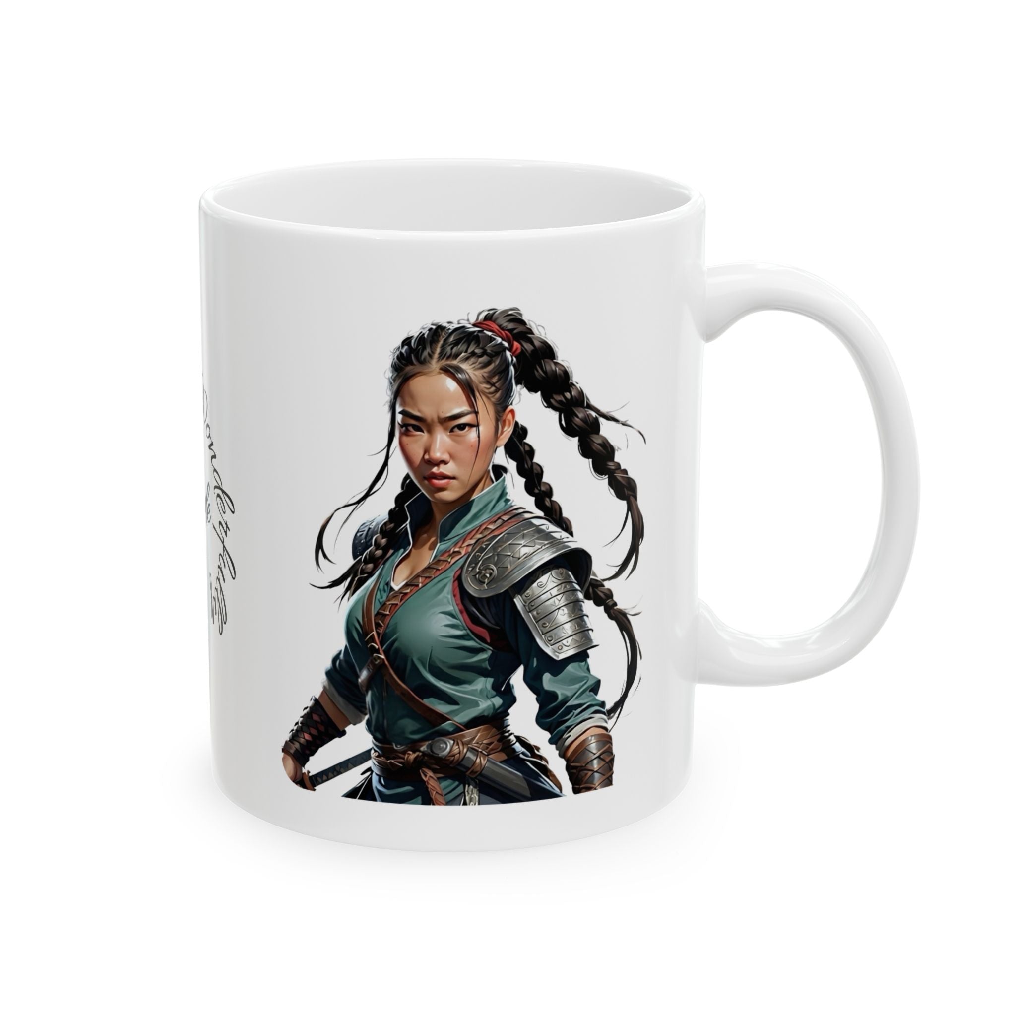 Gentle Woman of Valor #19 White Ceramic Mug - Fearfully & Wonderfully Made Tribute Cup (11oz/15oz)