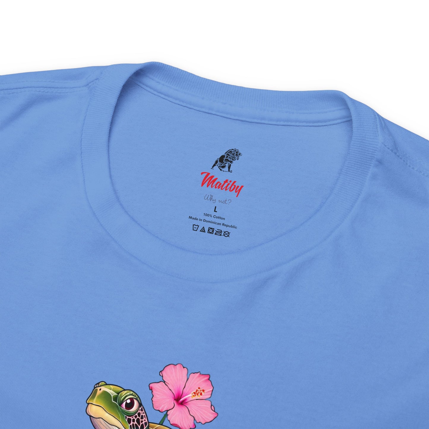 Turtle Flower Unisex Heavy Cotton Tee