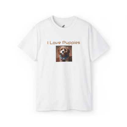 Matiby "I Love Puppies" Unisex Ultra Cotton Tee