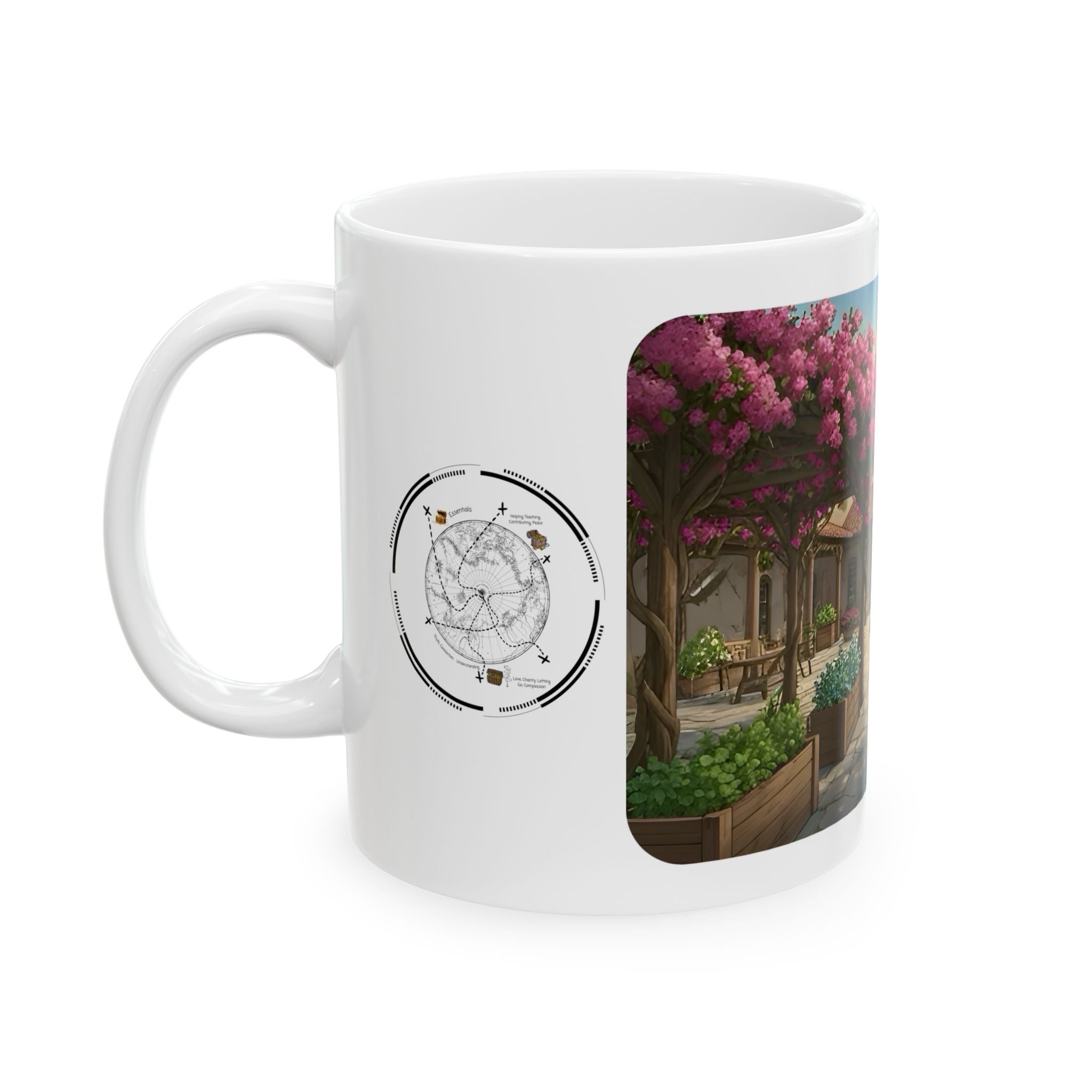 Cozy Architecture & Dreamy Landscapes #39 White Ceramic Mug – Homes Home Sweet Home Cup (11oz/15oz)