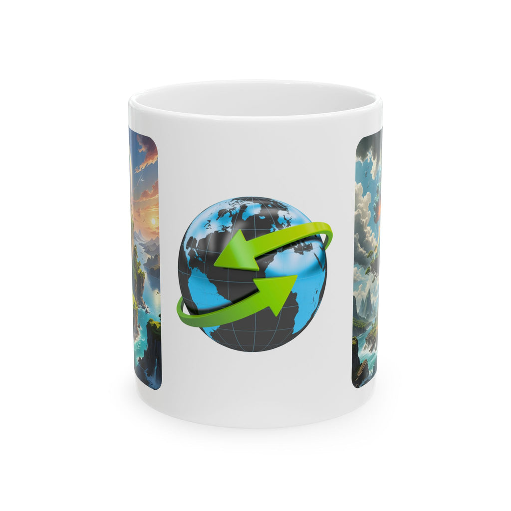 Contrast & Perspective #1 White Ceramic Mug — Time & Chance Daily Cup (11oz, 15oz)