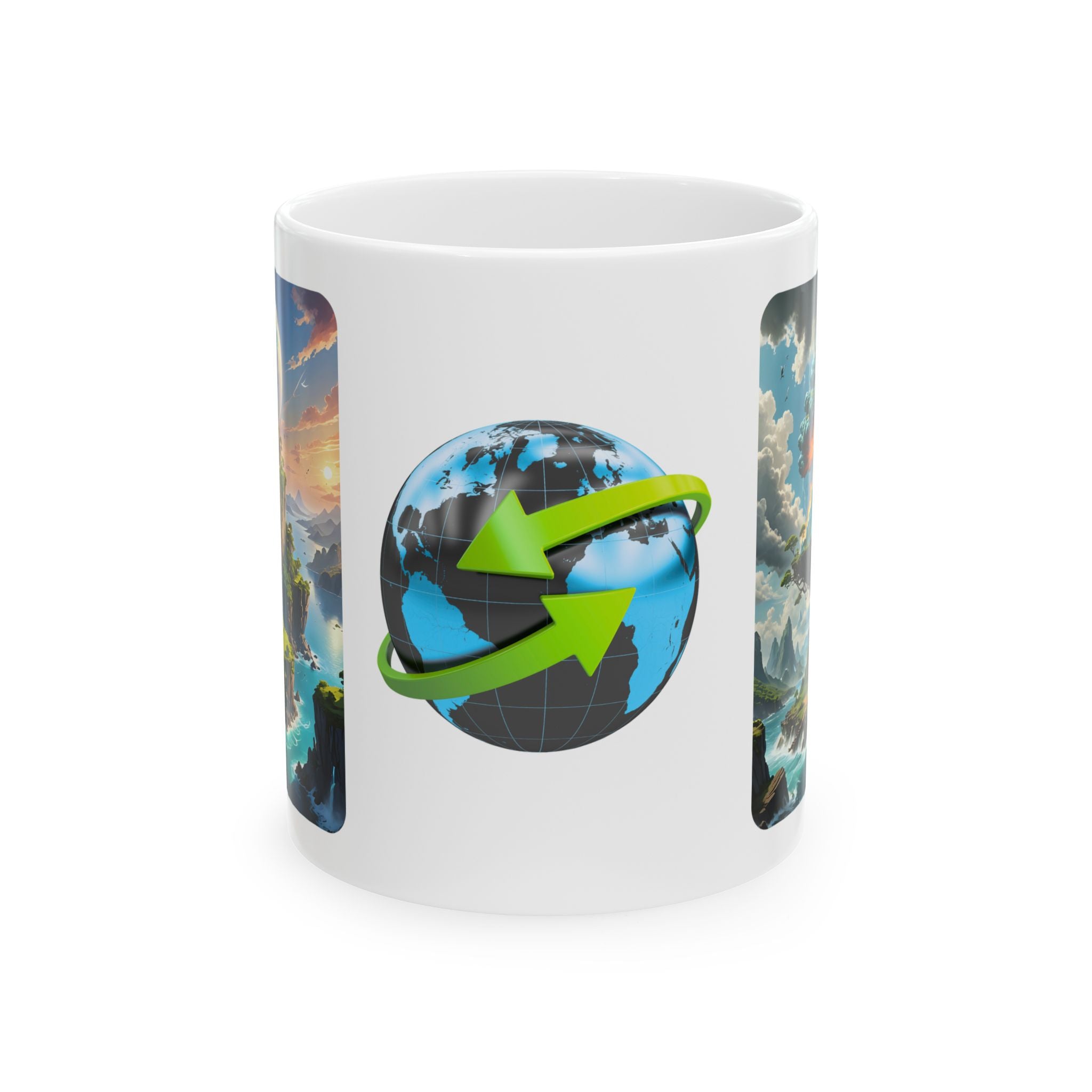 Contrast & Perspective #1 White Ceramic Mug — Time & Chance Daily Cup (11oz, 15oz)