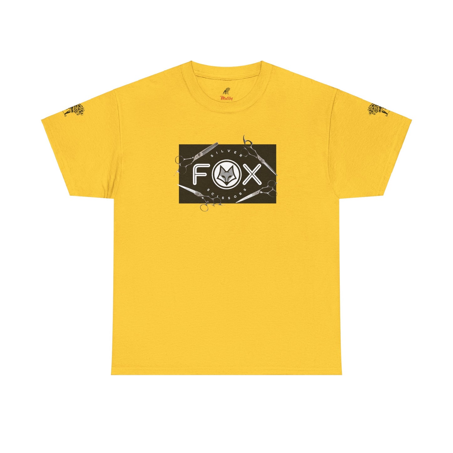 Silver Fox Scissors Unisex Heavy Cotton Tee