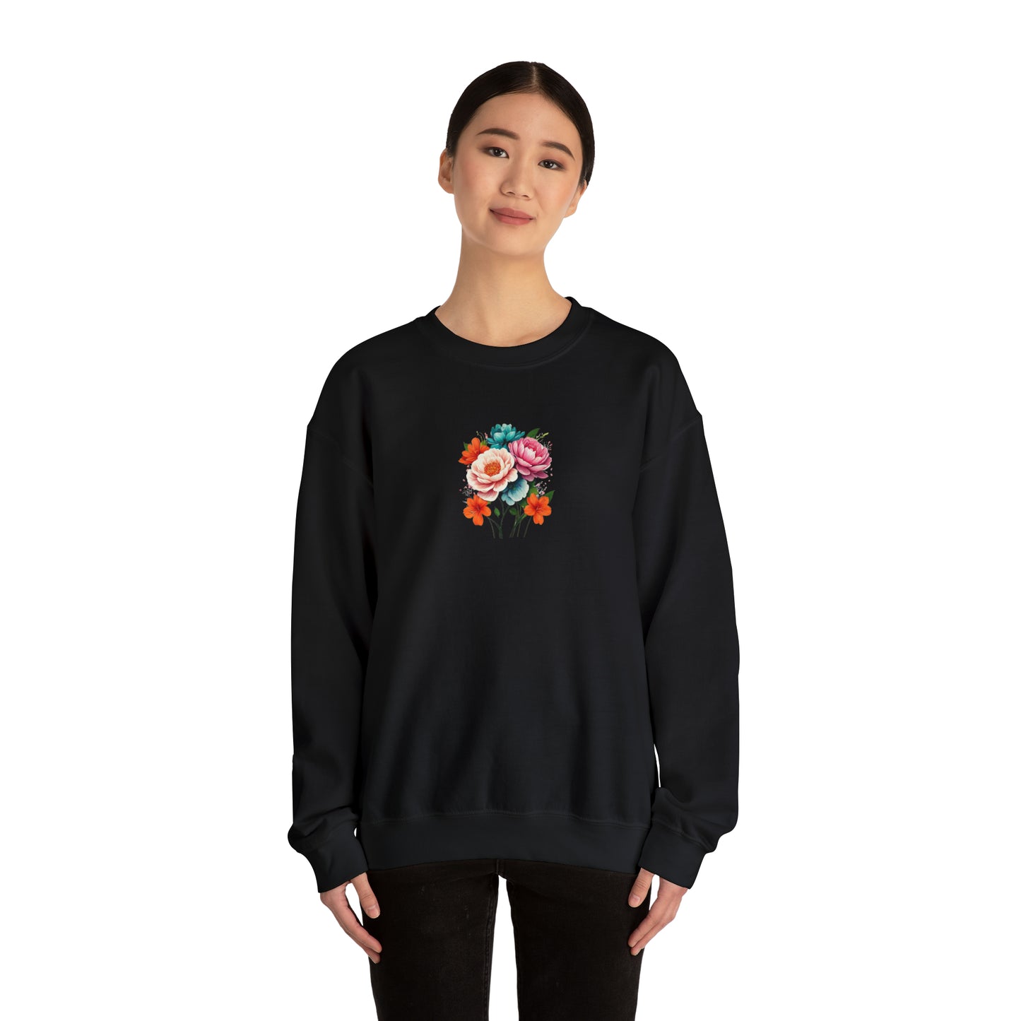 Matiby Flower Unisex Heavy Blend™ Crewneck Sweatshirt