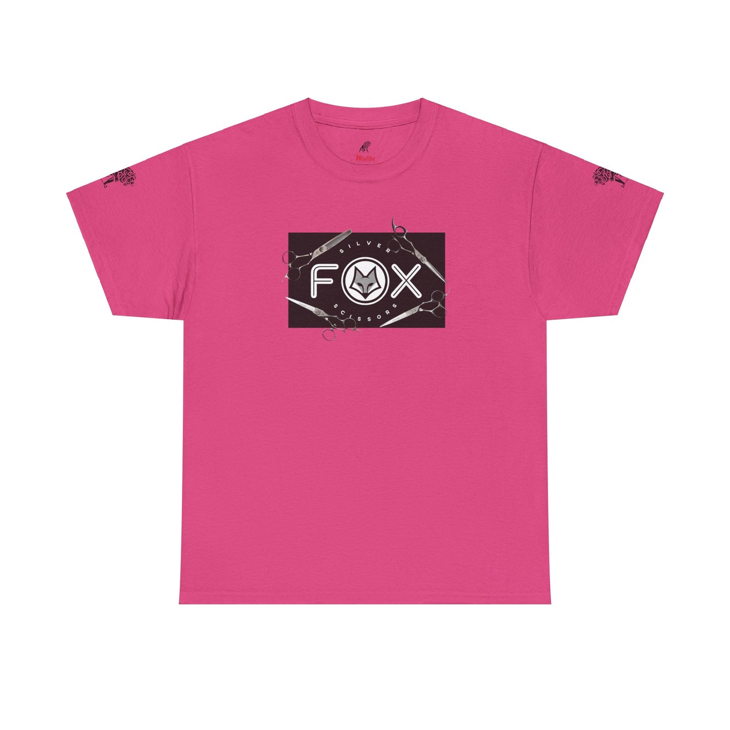 Silver Fox Scissors Unisex Heavy Cotton Tee