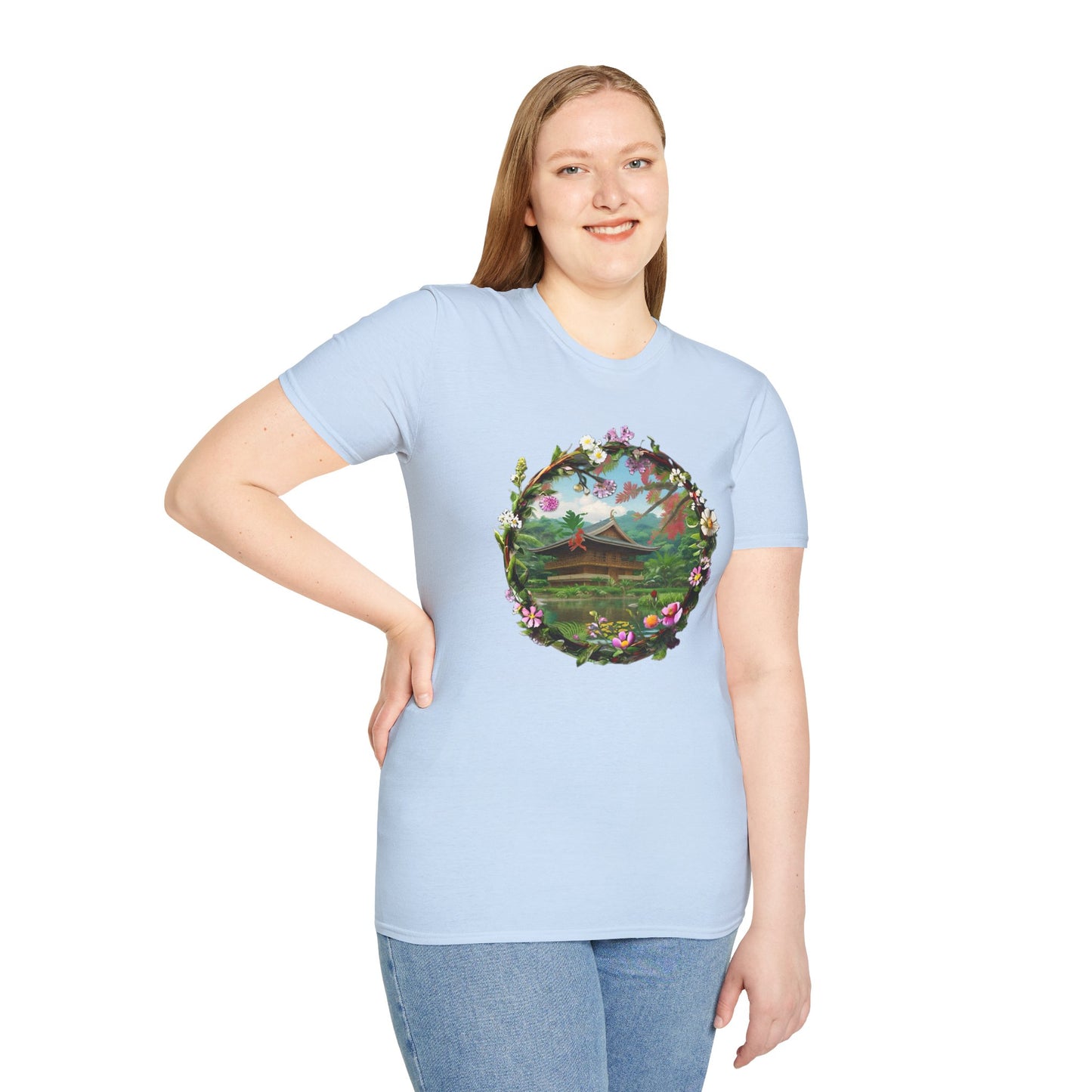 Floral Landscape Unisex Softstyle T-Shirt