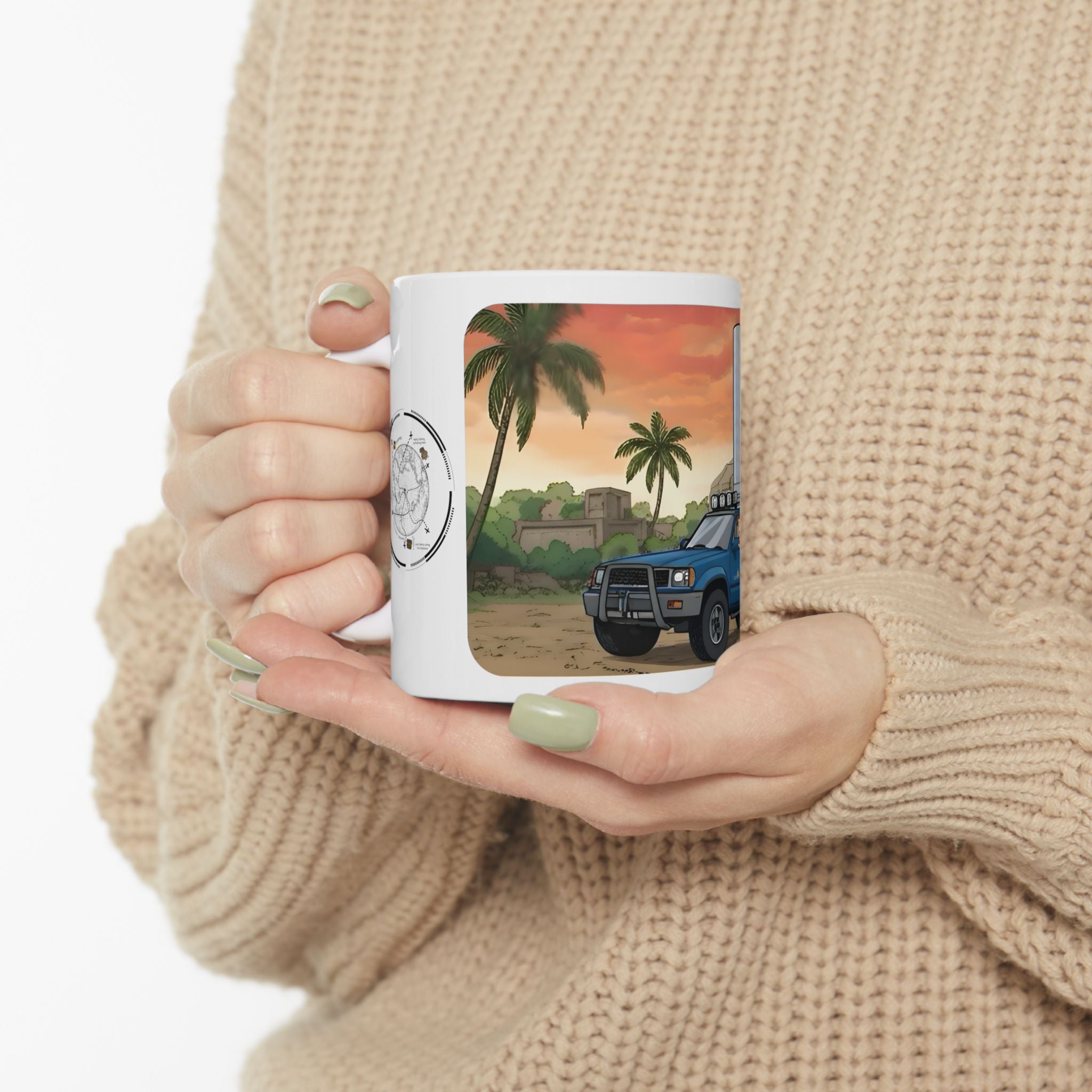Humorous Sunshine State Pickup Trucks #1 White Ceramic Mug – Celebrating Companionship, Creativity & Life’s Little Wonders Cup (11oz/15oz)